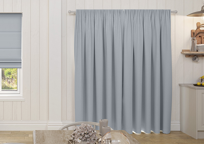 Menton, Cloud Blue - Made to Measure Curtains - Image 7